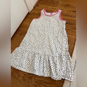 Tea Collection White and Black Dress with Pink details size 8